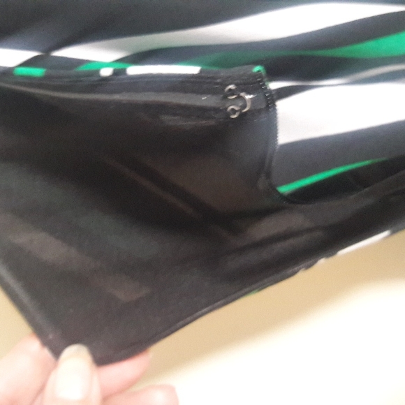 INC striped wide leg belted jumpsuit - Picture 7 of 11